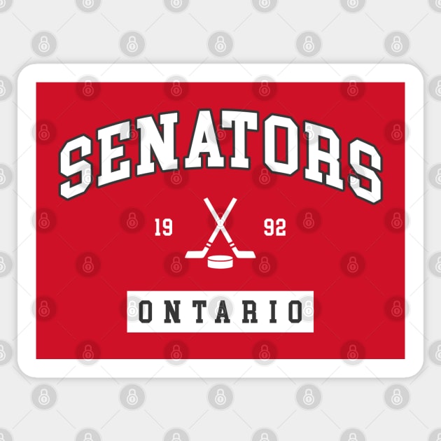 The Senators Sticker by CulturedVisuals